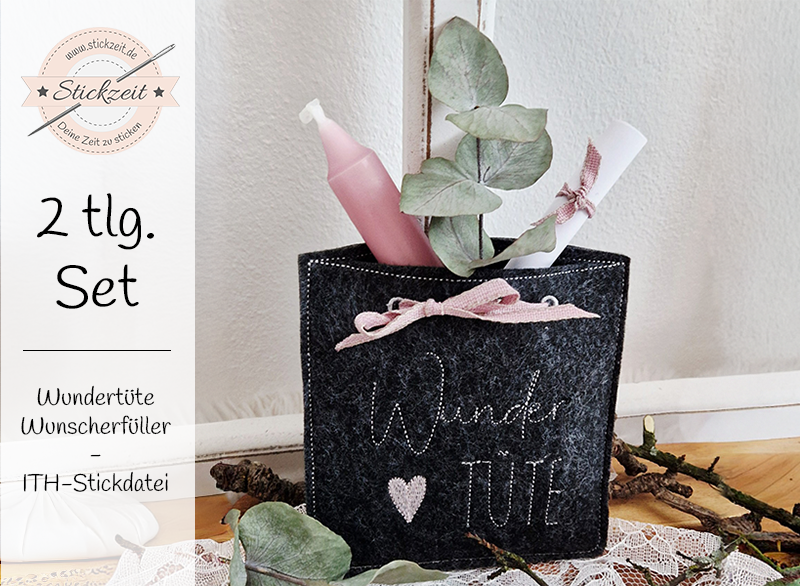 Wundertüte Wunscherfüller - ITH-Stickdatei